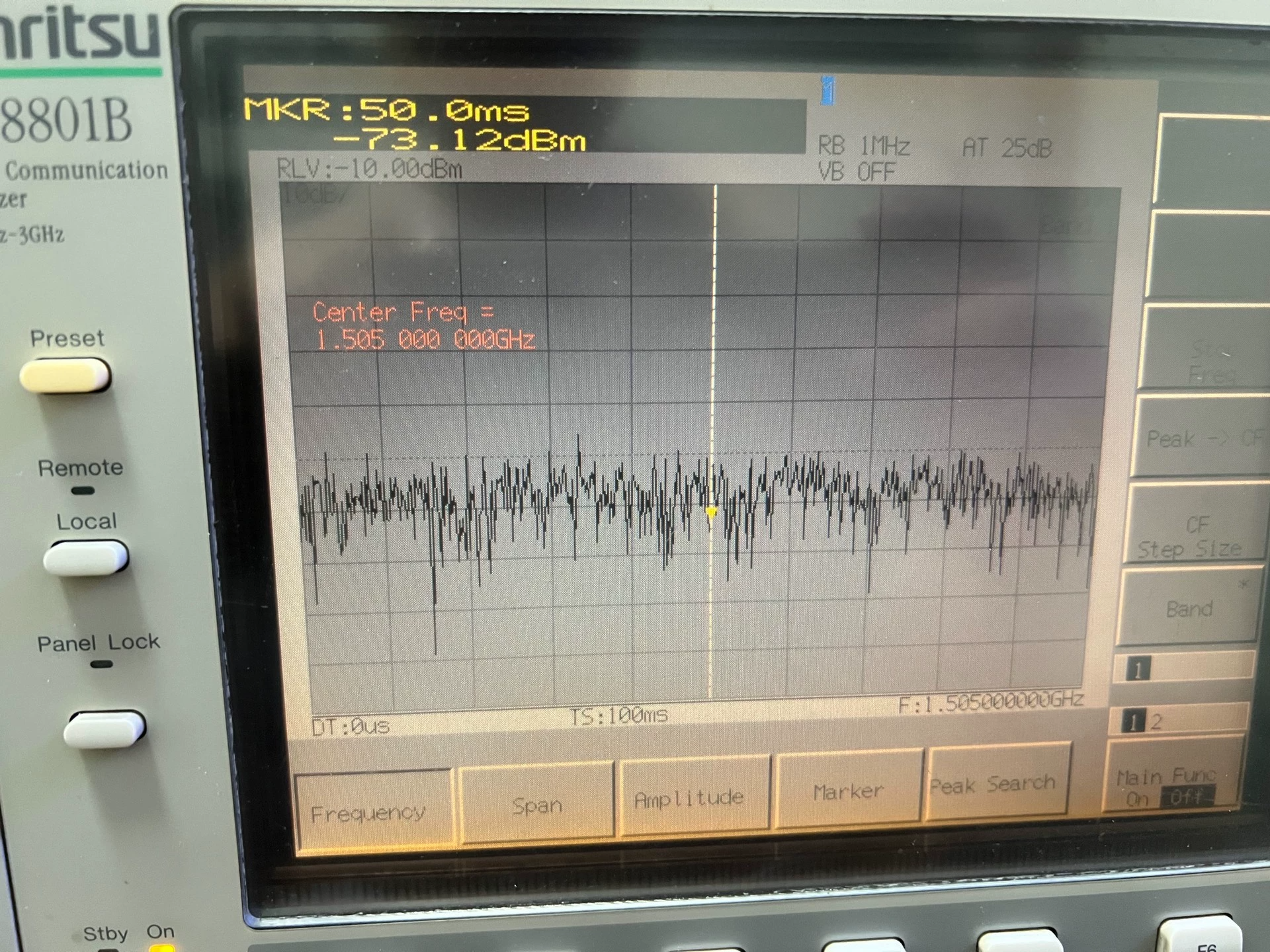 Anritsu MT8801B 300 kHz–3 GHz Radio Communication Analyzer Optional 10 MHz–3 GHz Spectrum Analyzer