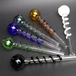 Buy cheap Pryrex Dot Incense Oil Burners Glass Smoking Pipe 5.5 Inches Lightweight product
