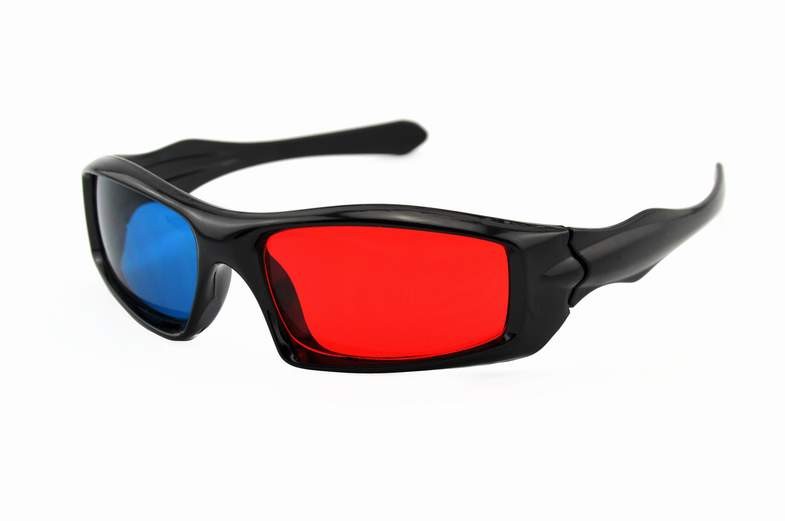 Buy cheap Passive Plastic Red Cyan 3D Glasses product