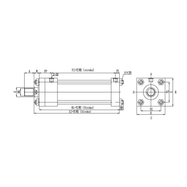 Ship Watertight Door Hydraulic Cylinder