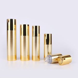 Buy cheap 15ml 30ml 50ml Gold Slide Nozzle Airless Pump Bottles product