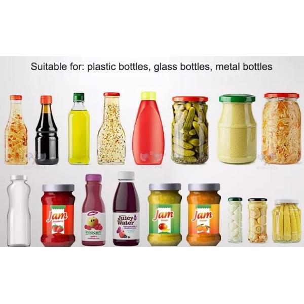 60Hz Linear Jar Automatic Capping Machine For Water Filling