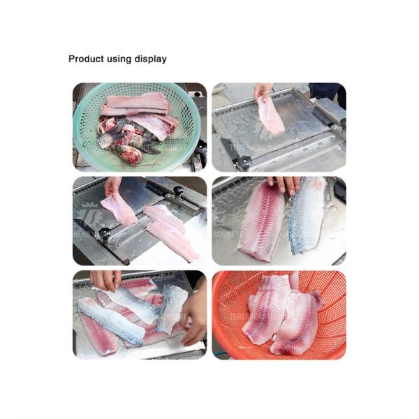 0.75kw Commercial Fish Salmon Peeling Machine Kitchen Processing Equipment