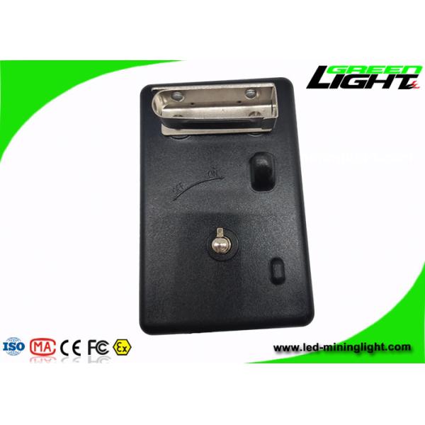 Silicon Button Mining Cap Lights 6.6Ah Li Ion Battery Low Power Warning Function