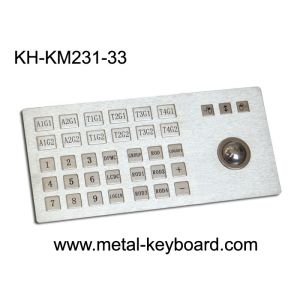 Buy cheap Ruggedized Metal Panel Mount Industrial Keyboard with Trackball product