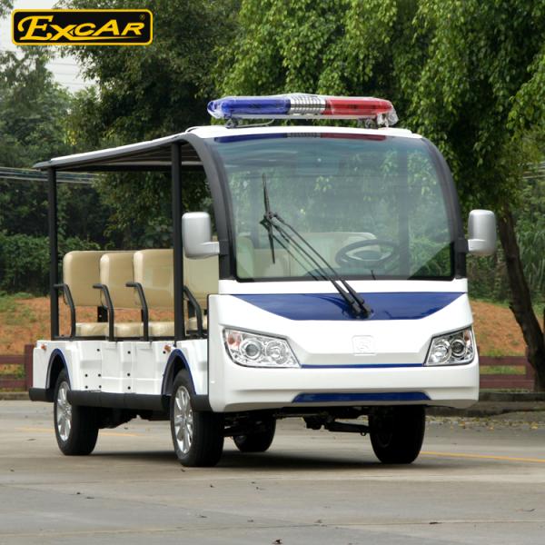 EXCAR Electric Sightseeing Bus 11 Seats 72V Battery ABS Plastic Body