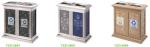 Ss Recycling Street Rubbish Container Standing Classified Metal Garbage Bin