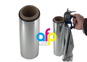 Buy cheap Offset / Gravure Printing Metallic Polyester Film , Soft Matte Lamination Roll product