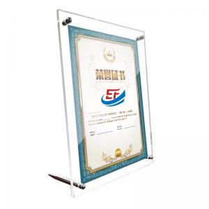 Buy cheap Desktop Floating Display Transparent Acrylic Personalised Photo Frames product