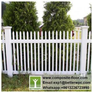 China PVC Garden Railing Vinyl Fencing for Courtyard Decoration WPC Stair Railings Composite Rail Fence on sale