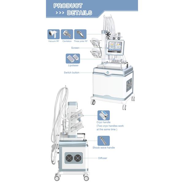 Shockwave Cryo Laser Therapy Machine High Intensity 1000W