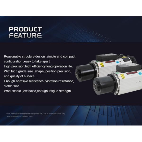 ISO30 9kw CNC Spindle Motor with High Speed Automatic Tool Changer and Air Cooling