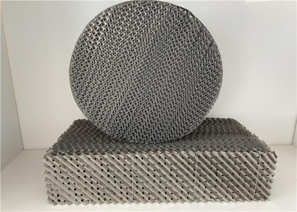 Knitted Wire Mesh Packing In Distillation Column , Structured Packing Column