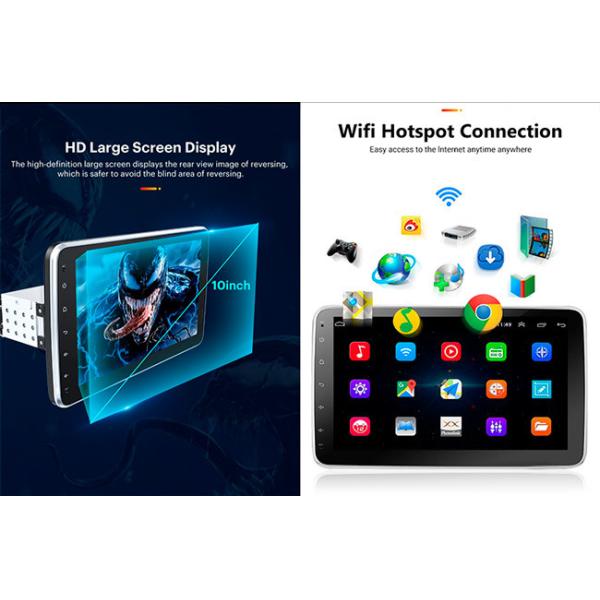 Universal Single Din Car Radio 1280x720 Single Din 10 Inch Touch Screen Dashboard