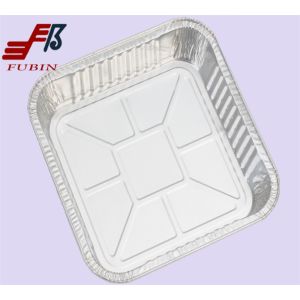 Buy cheap Reheating Square Foil Trays 1400ml Foil Take Out Pans product
