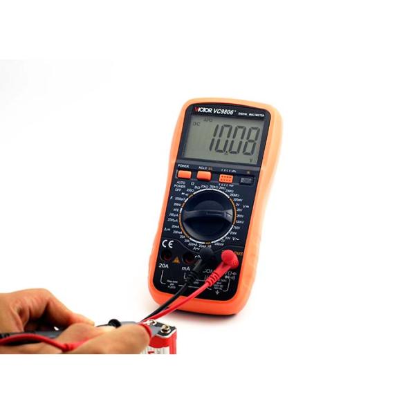 Compact VICTOR VC9806+ Portable Digital Multimeter Symbol Display