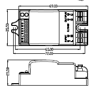 High Power Factor Microwave Motion Sensor MC036S ON-off Function 220-240v AC