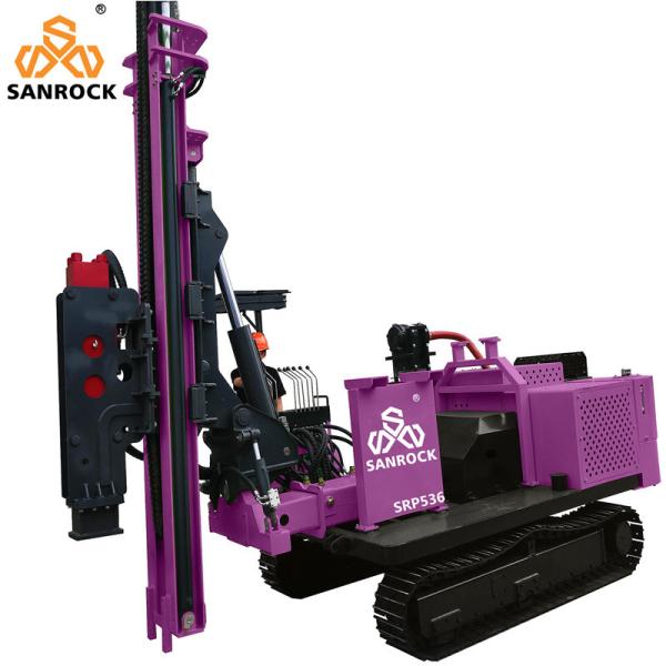 Crawler Screw Pile Driver Hydraulic Ramming Machine Groundwork Solar Pile Driving Rig