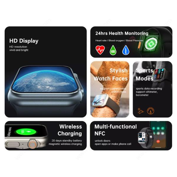 240*282 TFT OEM Fitness Tracker Smartwatch LE5.1 Low Power Consumption