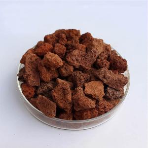 Buy cheap Natural Red Volcanic Basalt Stones 40-80 Mesh Pumice Stone Volcanic Rock product