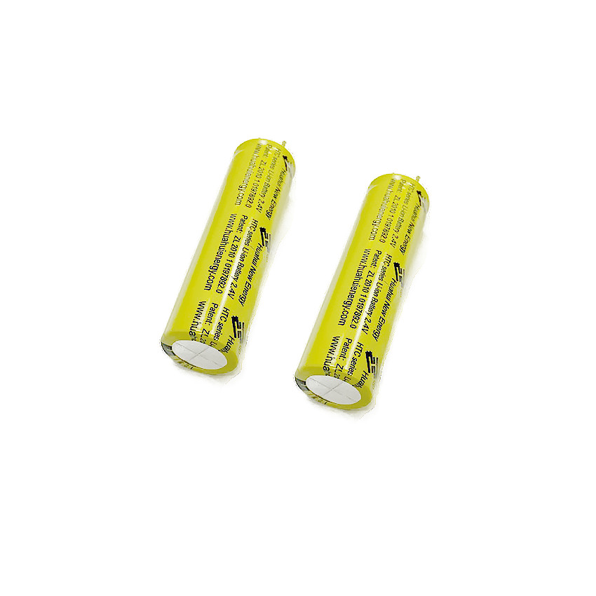 18mm*65mm Large Lithium Battery Cells HTC1865 2.4V 1300mAh Titanate Lithium Battery