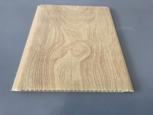 Buy cheap 10 Inch × 7.5mm PVC Ceiling / Wall Panel Peanut Wood Pattern Smooth Slab product
