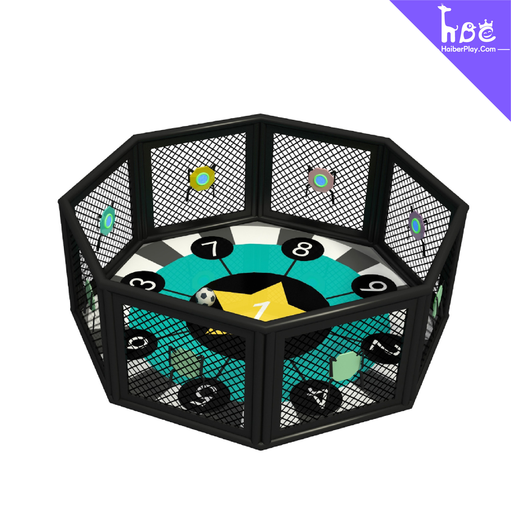 Interactive Football Playground Equipment for Kids 3-12 Years