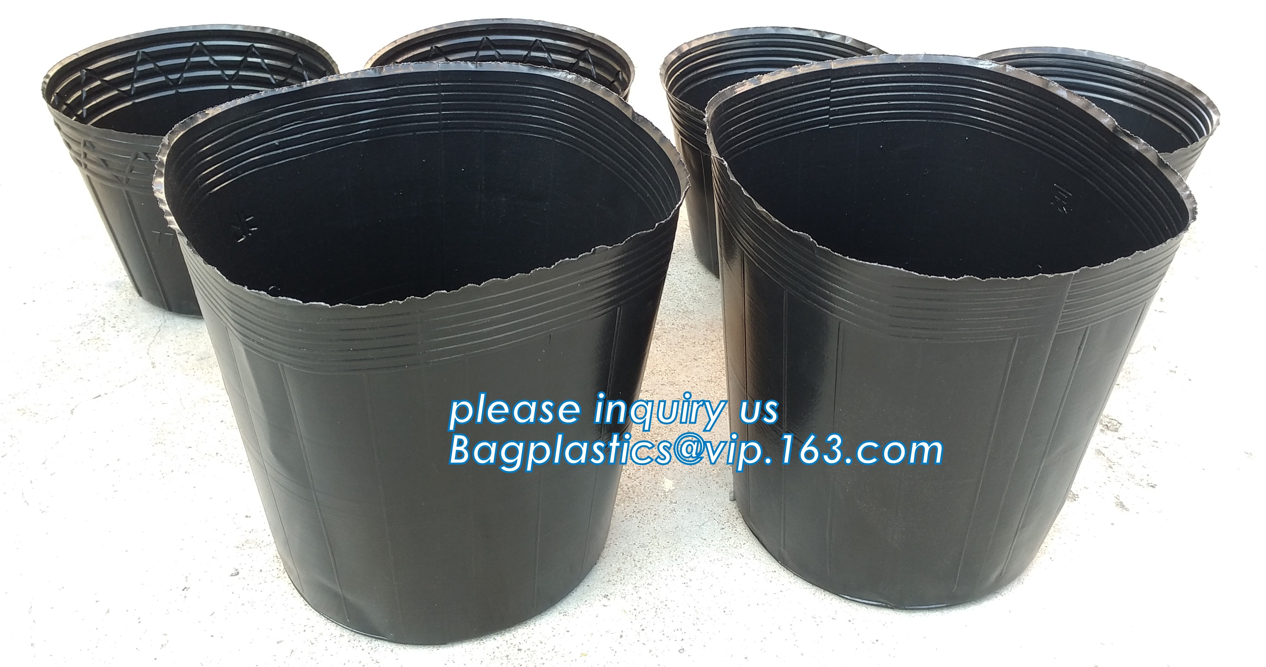 Nursery Flowers Pots Garden Decor Plant Pots Plastic Plant Pots, gallon pot, nursery pots flexible soft pot, Hydroponics