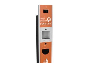 Buy cheap Face Recognition Digital Hand Sanitizer Kiosk Temperature Taking product