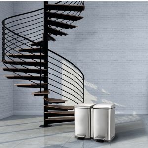 Anti Fingerprint 352mm Width Foot Pedal Trash Bin