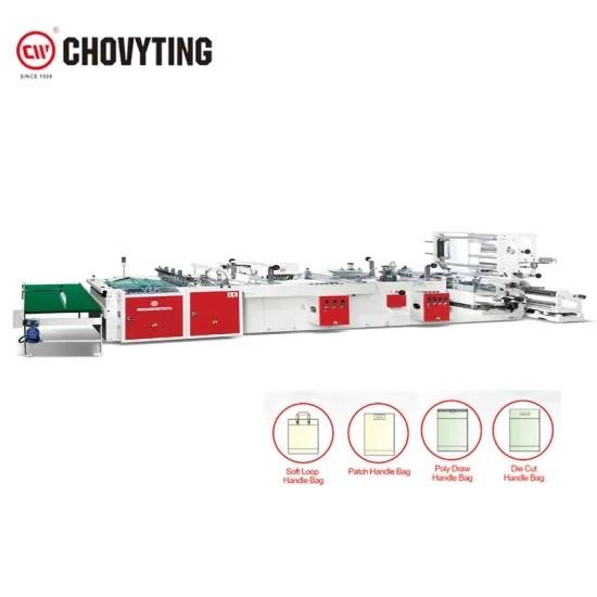 Quality Low Density Soft Loop LDPE Patch Handle Bag Making Machine 120pcs/min for sale