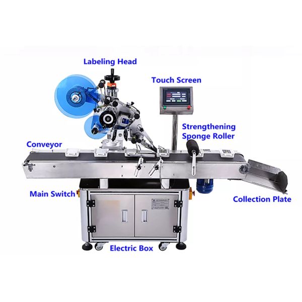 Bag Labeling Machine Self Sticking Label Pasting Machine for Flat Surface Labeling