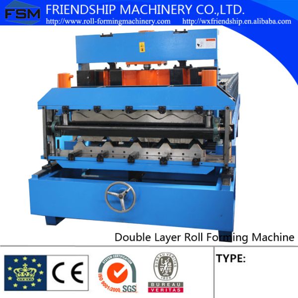 Cold Formed Steel Sections , Double Profiles C Z Purlin Roll Forming Machine