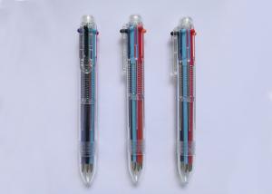 Buy cheap 6 Color transparent plastic gel ink pen with customized logo or silk printing for promotion product