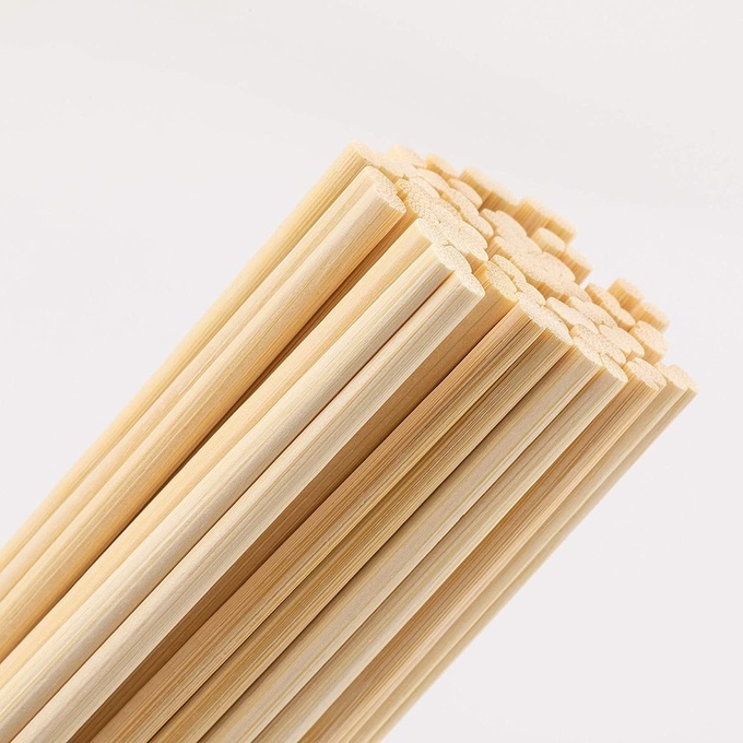 Wholesale delicate customize bamboo chopstick natural Round/Twin/Tensoge bamboo chopsticks individual paper sleeve