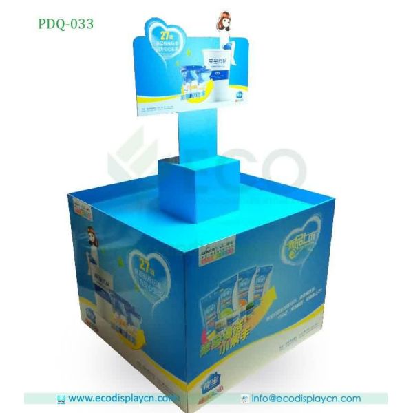 Supermarket Folding Corrugated Cardboard Pallet Display, Pyramid Shape Pallet Display