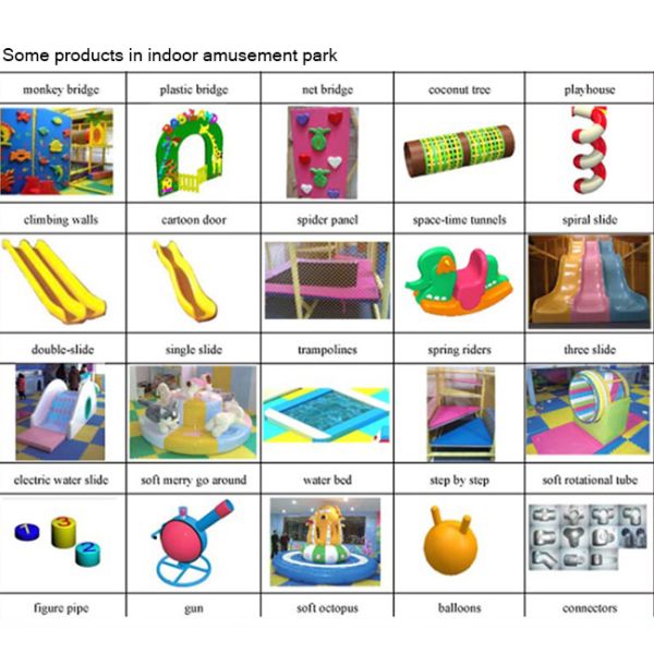Commercial Customized Kids Indoor Playground Soft Play Area With Slide