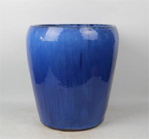 Buy cheap Glazed Ceramic Outdoor Pot Round Shape High Fired product