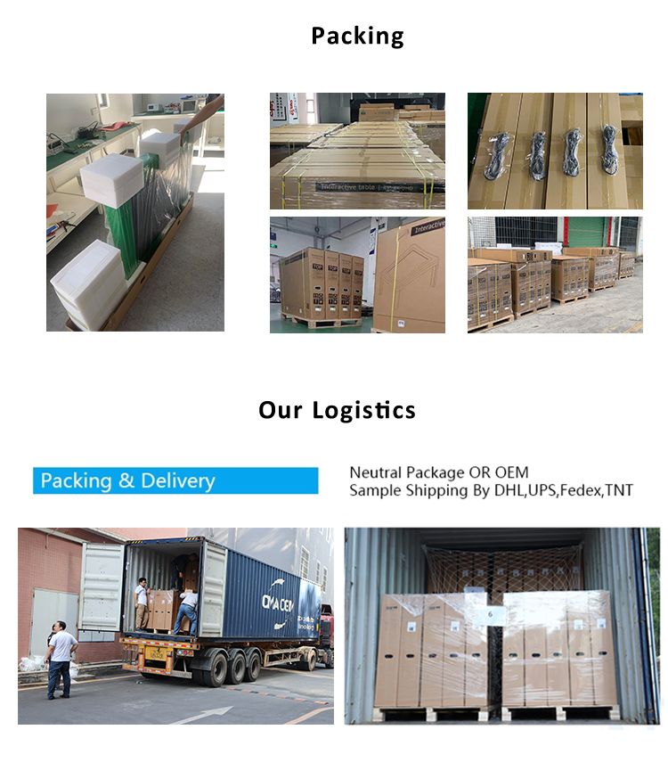 43 Inch Multi Colour Interactive Touch Table with 40 Contact Points and 1 Year Warranty for Education