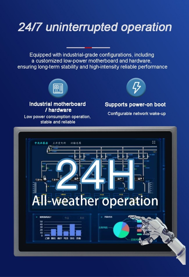 15.6 Inch High Brightness 1000 Nits Vesa Wall Mounted Waterproof Lcd Capacitive Embedded Touchscreen Monitor