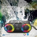 USB RGB Light Waterproof Bluetooth Speaker , Wireless Mini Speakers OEM
