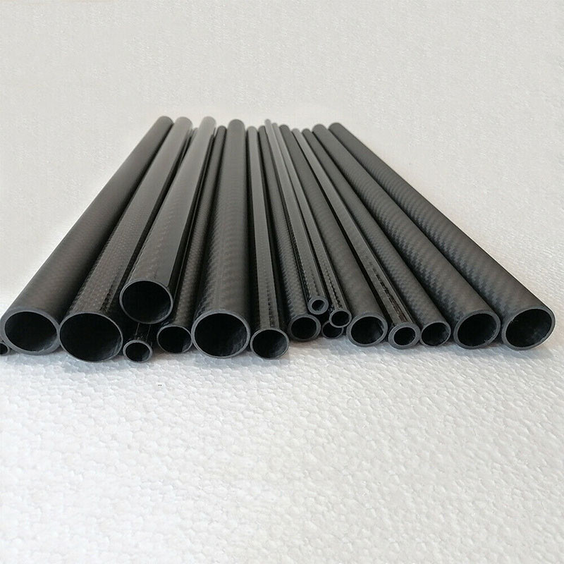 40mm Woven Finish Roll Wrapped Carbon Fiber Tube High Strength