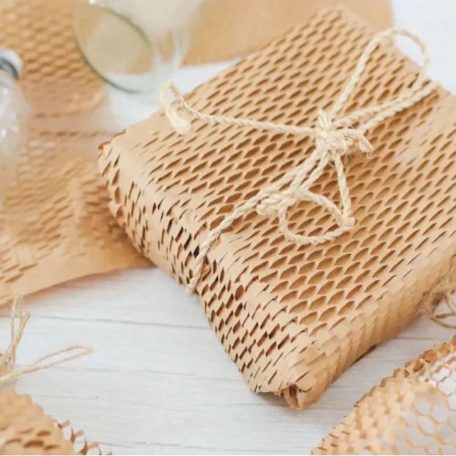 Buy cheap Eco-Friendly Brown Honeycomb Wrap Paper Packaging Bag Wrap Paper product