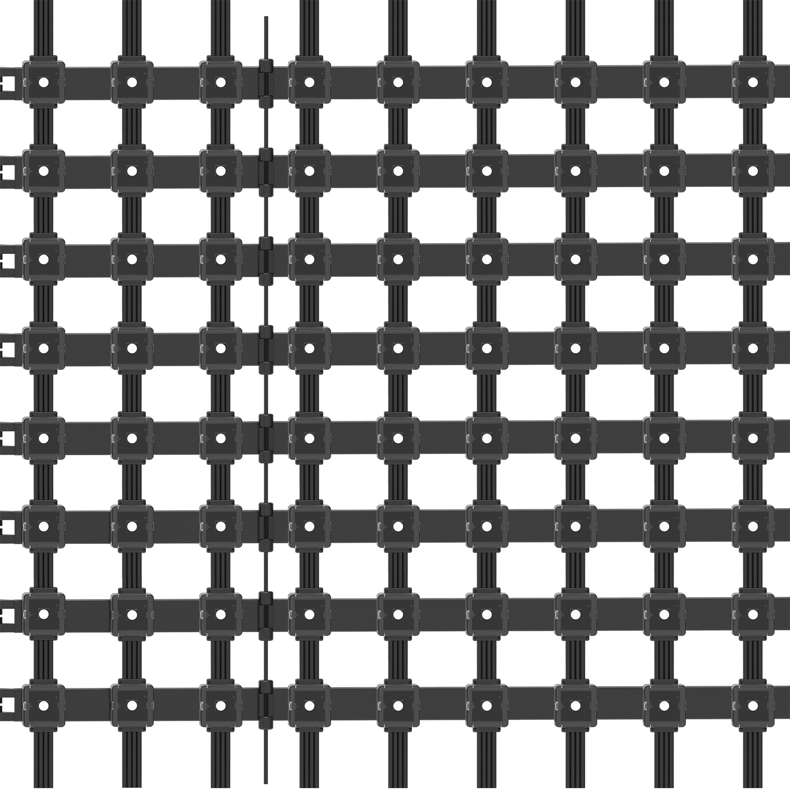 P62.5 LED Grid Screen Square RGB with 2Leds Pixel Light Injection Mesh