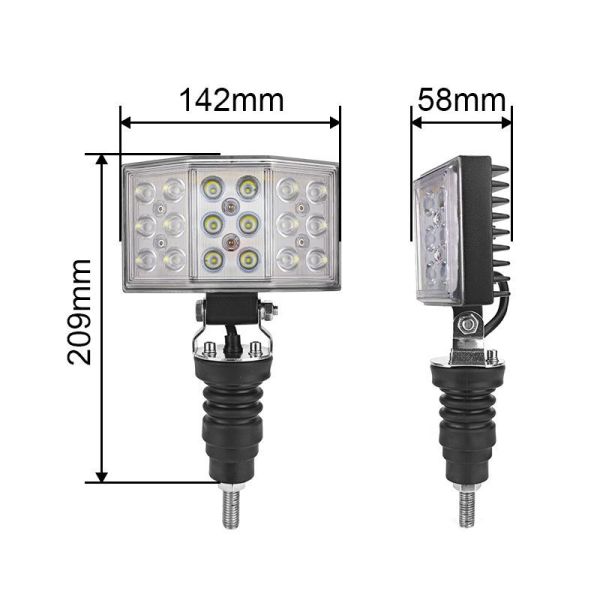 240 Degree LED Work Light 54W LED Auxiliary Lights Waterproof