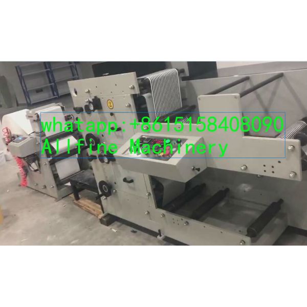 Drinking paper straw central impression flexo printing machine digital paper