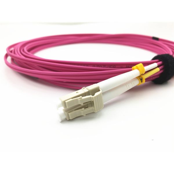 Multimode OM4 Duplex 3m 5m 7m PVC Lc Lc Fiber Patch Cord