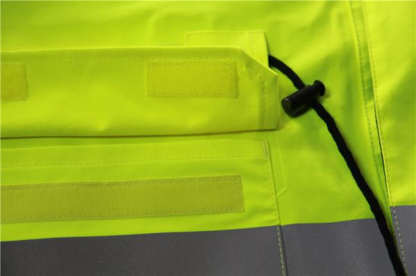 Class 3 HIVIS Work Clothes Withstand 50 Industrial Washes Safety Rain Jacket