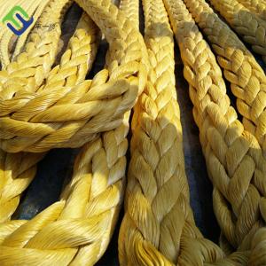 China Mooring 12 Strand Uhmwpe Rope Synthetic 48mm Heavy Duty Chemical Resistance on sale