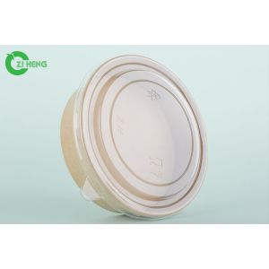 China Waterproof 36oz Disposable Paper Bowls With Lids on sale